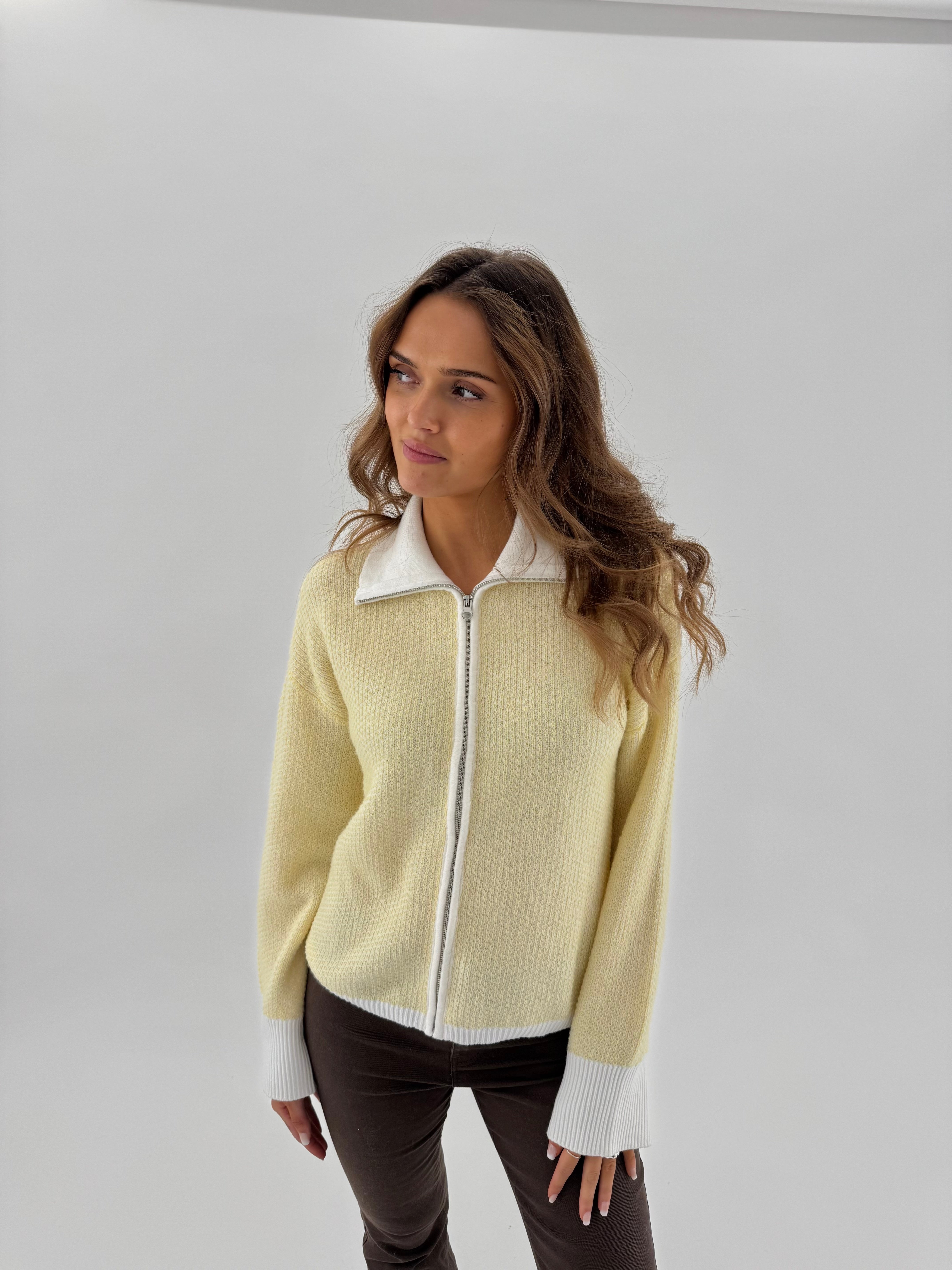 AWOLLIE CARDIGAN - Flan